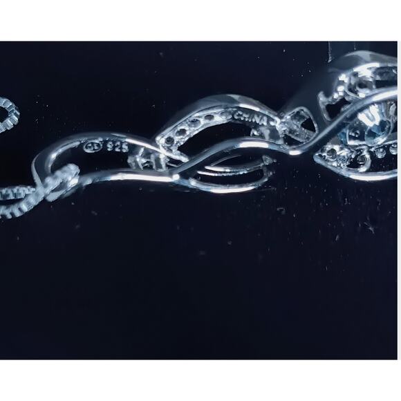 Zales Unstoppable Love Blue Topaz Infinity Necklace - Picture 8 of 10